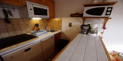 Cuisine ou kitchenette dans l'établissement Résidence Le Centre - Studio pour 4 Personnes MAE-3345