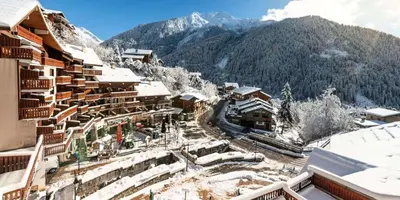 Vue générale sur la montagne ou vue sur la montagne depuis l'appartement