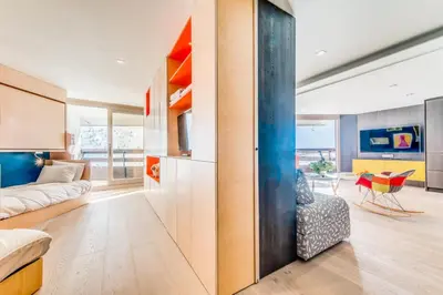 Coin salon dans l'établissement Résidence Palafour - Appartment en duplex 3 - 80m2 - 8 personnes - Toit terrasse MAE-3377