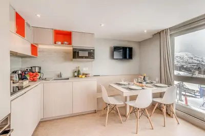 Plan de l'établissement Résidence Palafour - Complètement rénové en 2018, élégant 2 pièces confort moderne - balcon - vue Grande Sassière MAE-3390