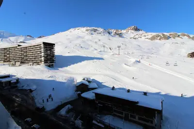 L'établissement Résidence Palafour - Studio 2 - Rénové, confortable - nord vue montagne MAE-3402 en hiver