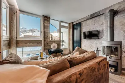 Plan de l'établissement Résidence Roches Rouges A - Pied de pistes, appartement chaleureux et douillet MAE-3523