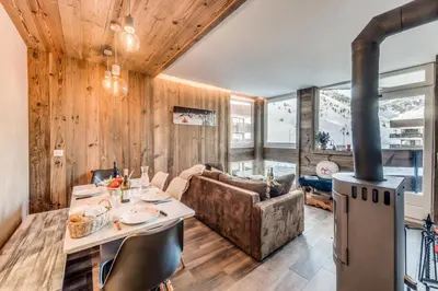Plan de l'établissement Résidence Roches Rouges A - Pied de pistes, appartement chaleureux et douillet MAE-3523