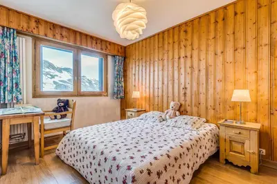 Un ou plusieurs lits dans un hébergement de l'établissement Résidence Ducs De Savoie - Appartement 3, proche des pistes,commerce, vue lac MAE-3644