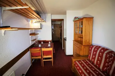 Cuisine ou kitchenette dans l'établissement Chalet Club - Studio 2 personnes à 100m des pistes MAE-3791