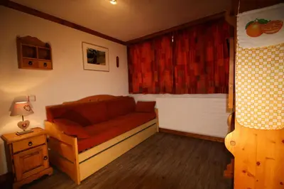 Un ou plusieurs lits dans un hébergement de l'établissement Résidence Palafour - Petit studio 2 - nord vue montagne MAE-3798
