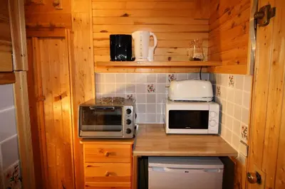 Cuisine ou kitchenette dans l'établissement Résidence Palafour - Petit studio 2 - nord vue montagne MAE-3806