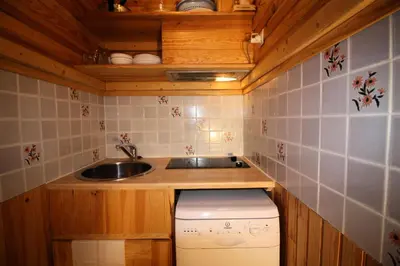 Cuisine ou kitchenette dans l'établissement Résidence Palafour - Petit studio 2 - nord vue montagne MAE-3806
