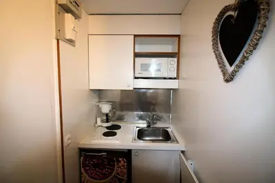 Cuisine ou kitchenette dans l'établissement Résidence Palafour - Petit studio 2 - nord vue montagne MAE-3819