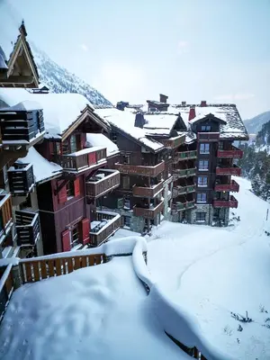 L'établissement Appartement Prestige Manoir de Savoie - Arc 1950 le Village en hiver