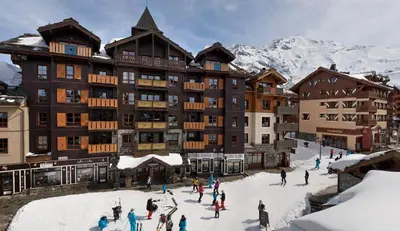 L'établissement Appartement Prestige Manoir de Savoie - Arc 1950 le Village en hiver