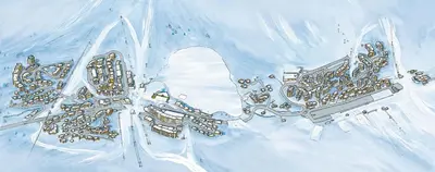 L'établissement MyHome - Moutières B2 17 - Grand 2 pièces traversant au Val Claret, 4 à 6 pers en hiver