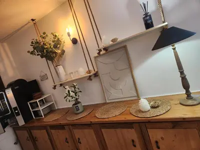 Cuisine ou kitchenette dans l'établissement Auberge La Cascade