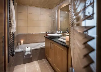 Salle de bains dans l'établissement CGH Résidences & Spas Kalinda