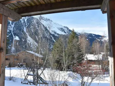 Vue générale sur la montagne ou vue sur la montagne depuis l'appartement