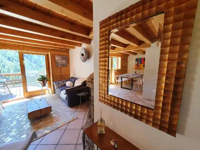 Plan de l'établissement Chalet Solize - Terrasse avec superbe vue - Sauna