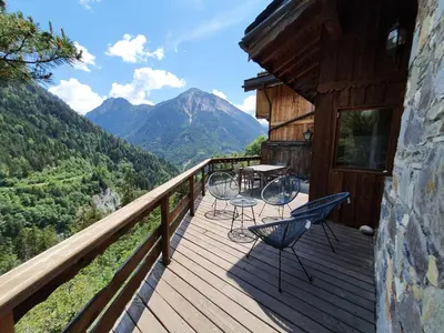 Paysage naturel près de le chalet