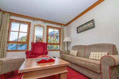 Coin salon dans l'établissement Appartement au centre du village ARC1950, 2 ou 4 personnes