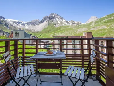 Vue générale sur la montagne ou vue sur la montagne depuis l'appartement