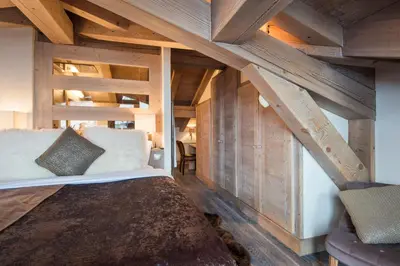 Un ou plusieurs lits dans un hébergement de l'établissement Chalet Opale