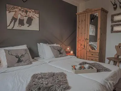 Un ou plusieurs lits dans un hébergement de l'établissement Chateau Doggestein