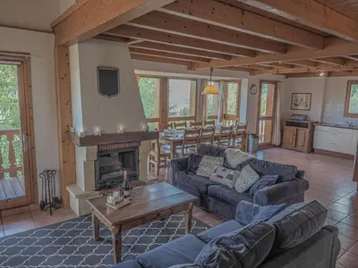 Coin salon dans l'établissement La Belle Maison