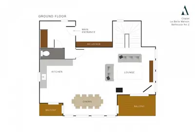 Plan de l'établissement La Belle Maison