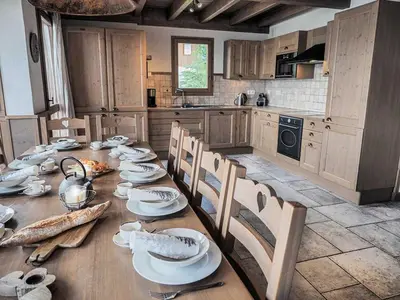 Cuisine ou kitchenette dans l'établissement Le Cairn