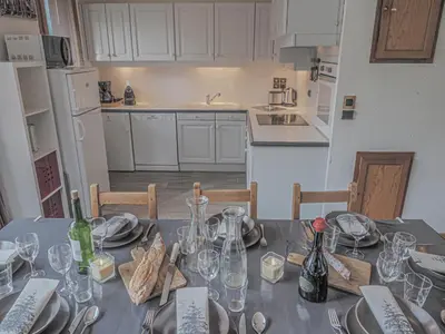 Cuisine ou kitchenette dans l'établissement Les Michailles 510