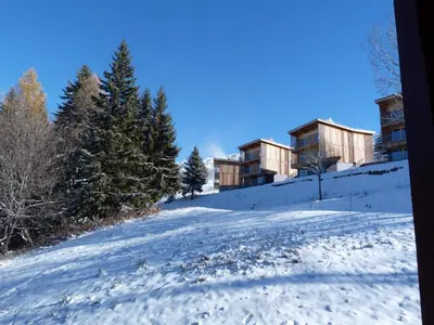 L'établissement Duplex skis aux pieds pour 5 pers. à Arc 1800 avec WIFI et animaux admis - FR-1-411-119 en hiver