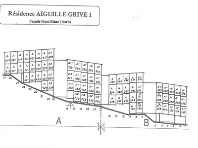 Plan de l'établissement Duplex skis aux pieds pour 5 pers. à Arc 1800 avec WIFI et animaux admis - FR-1-411-119