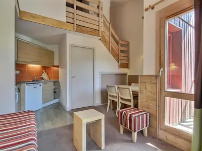 Plan de l'établissement Duplex 4 pers, balcon, près des pistes - FR-1-455-174