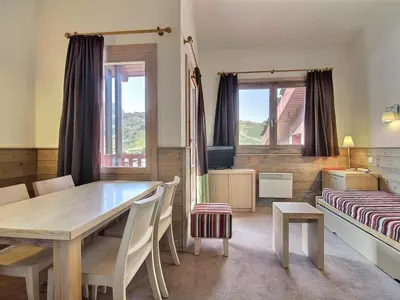 Plan de l'établissement Duplex 4 pers, balcon, près des pistes - FR-1-455-174