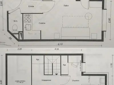 Plan de l'établissement Duplex cosy 4 pers. orienté sud, accès rapide pistes - FR-1-455-178