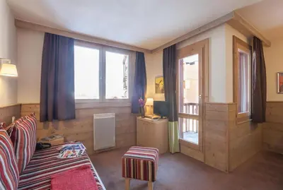 Coin salon dans l'établissement Résidence Les Gémeaux - Belle Plagne