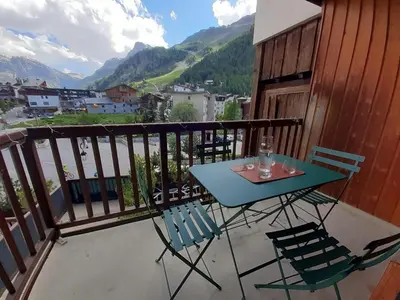 Vue générale sur la montagne ou vue sur la montagne depuis l'appartement
