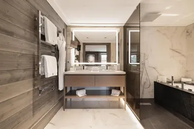 Salle de bains dans l'établissement Hotel Le K2 Chogori