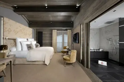 Un ou plusieurs lits dans un hébergement de l'établissement Hotel Le K2 Chogori