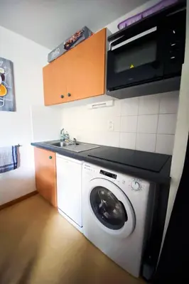 Cuisine ou kitchenette dans l'établissement Chez Nello et Zia