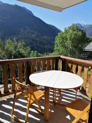 Vue générale sur la montagne ou vue sur la montagne depuis l'appartement