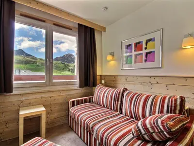 Vue générale sur la montagne ou vue sur la montagne depuis l'appartement