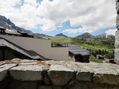 Vue générale sur la montagne ou vue sur la montagne depuis l'appartement