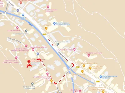Plan de l'établissement Chalet de Luxe à Val d'Isère avec Jacuzzi et Hammam - FR-1-567-8