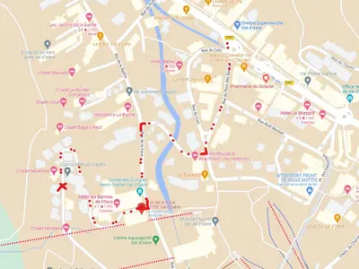 Plan de l'établissement Chalet de luxe à Val-d'Isère avec accès direct aux pistes, 5 chambres, parking - FR-1-567-64