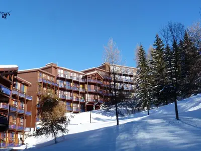 L'établissement Duplex skis aux pieds pour 5 pers, animaux admis, Les Arcs 1800 - FR-1-411-676 en hiver