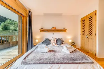 Un ou plusieurs lits dans un hébergement de l'établissement Résidence Les Balcons EtoilÉs - Appartement 4 au pied des pistes MAE-5533