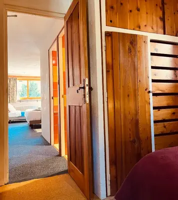 Un ou plusieurs lits dans un hébergement de l'établissement Hôtel les Lorès