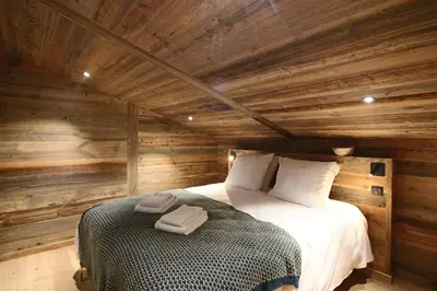 Un ou plusieurs lits dans un hébergement de l'établissement MARMOTTE 203 - Magnifique duplex aux pieds des pistes