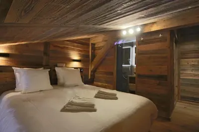 Un ou plusieurs lits dans un hébergement de l'établissement MARMOTTE 203 - Magnifique duplex aux pieds des pistes