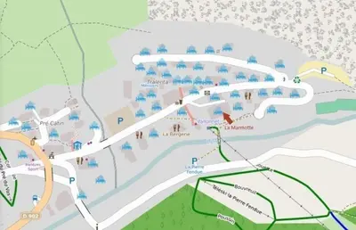 Plan de l'établissement MARMOTTE 203 - Magnifique duplex aux pieds des pistes